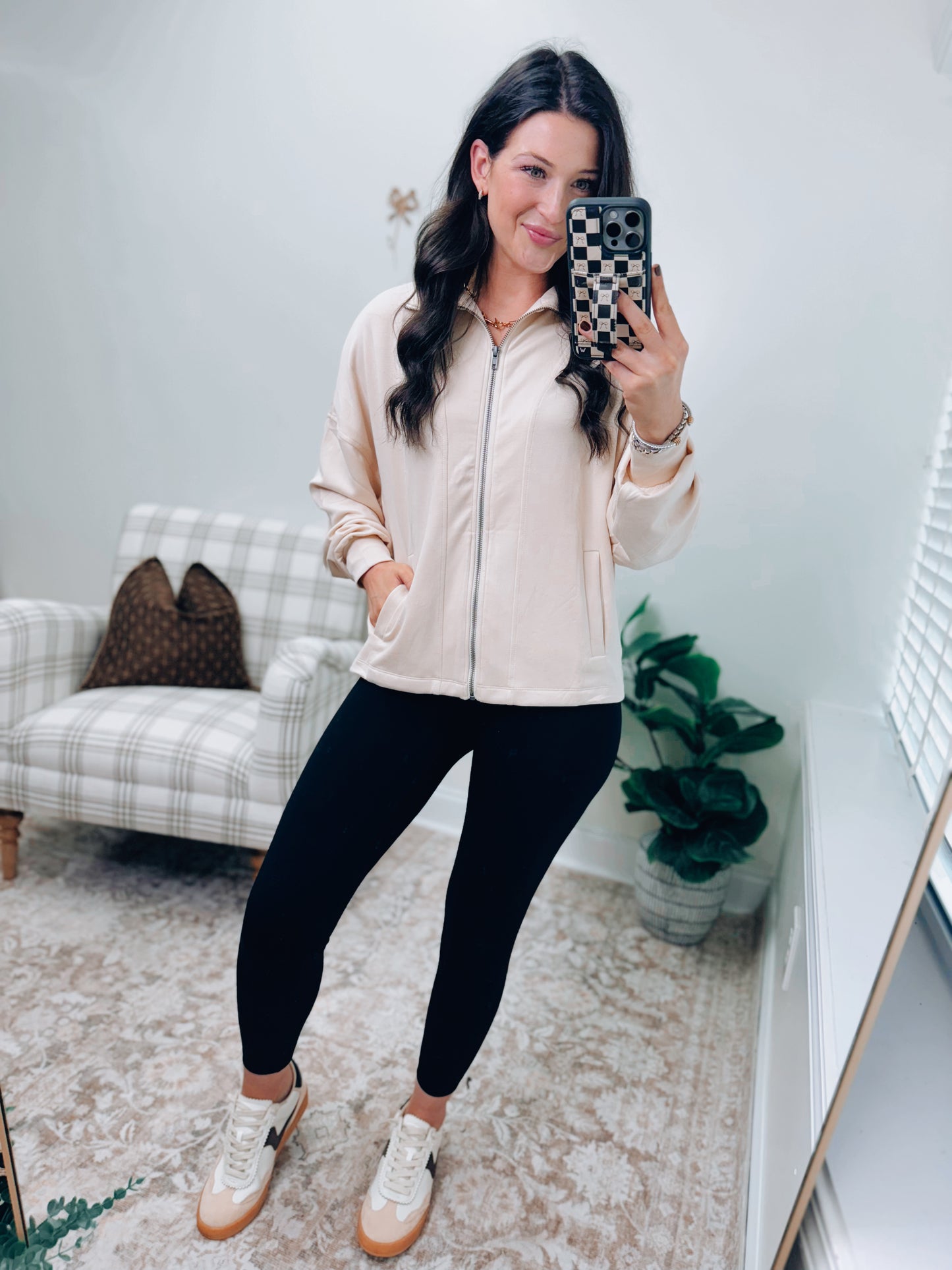 DOORBUSTER Air Essentials Zip Jacket - Cream