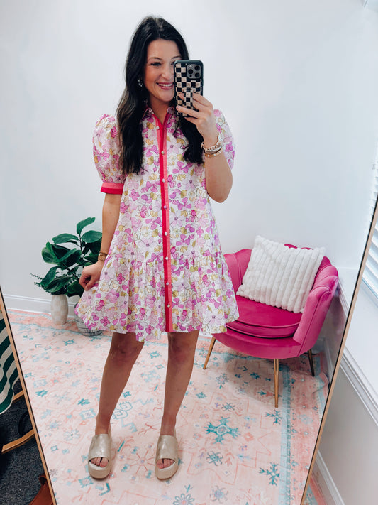 Blooming Lavender Mini Dress