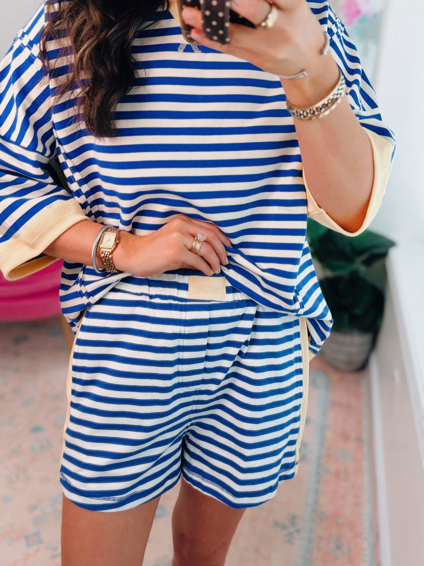 Easy Stripes Color Block Shorts