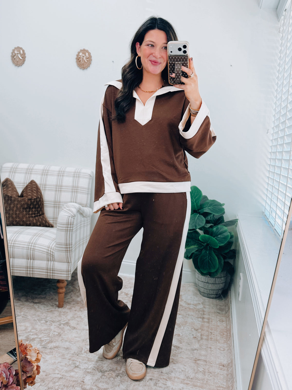 Cocoa Color Block Scuba Set