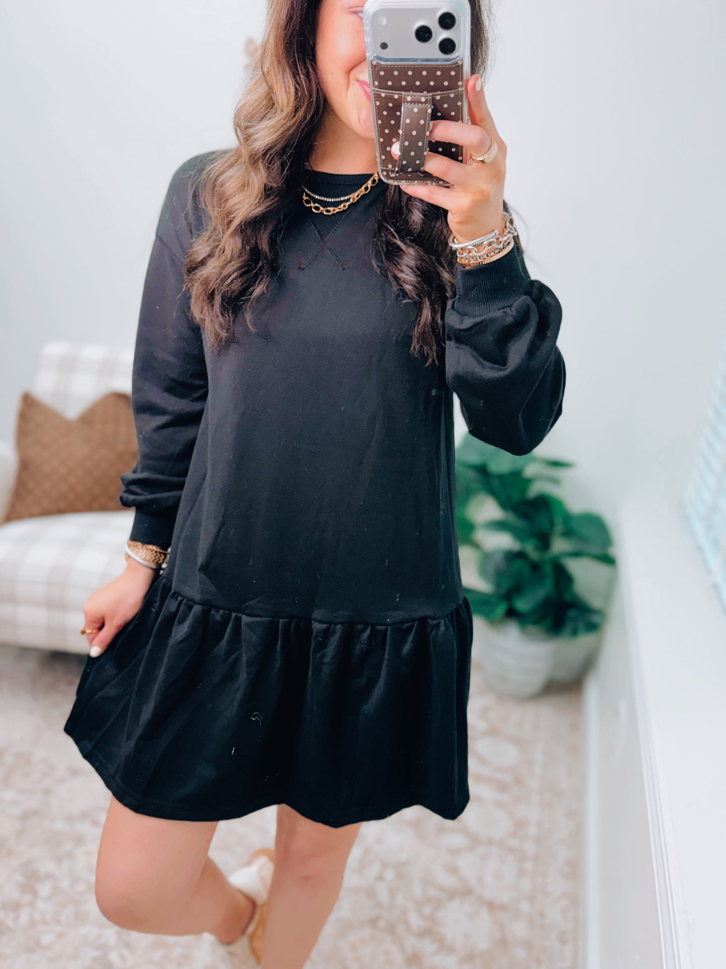 Palmer Ruffle Hem Mini Dress