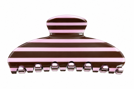 Henley Pink Stripe Claw Clip