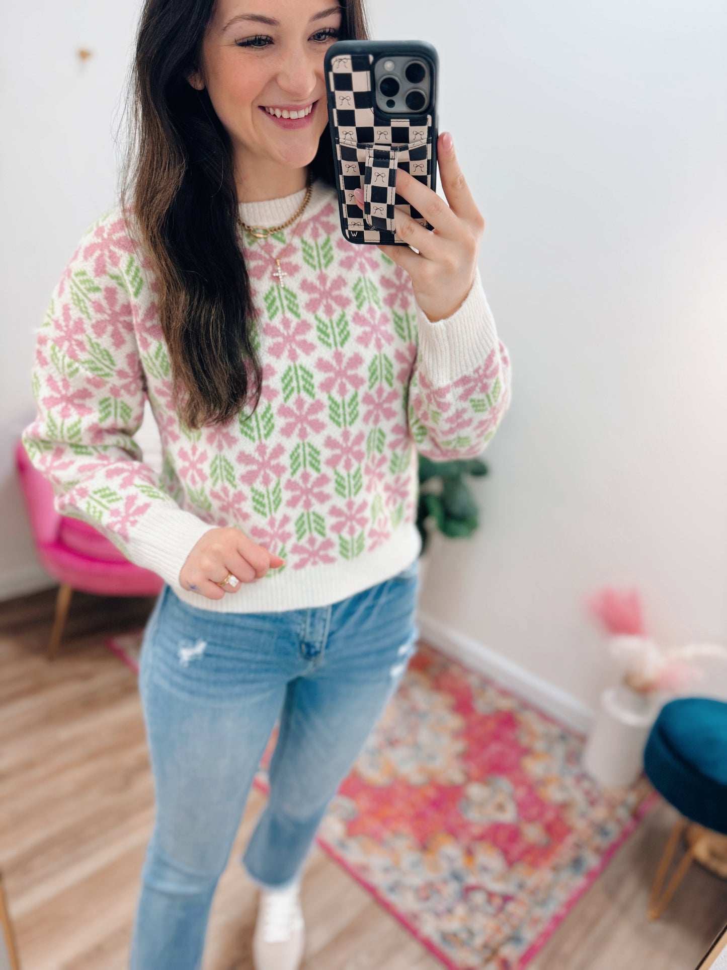 Lime Multi Knit Sweater