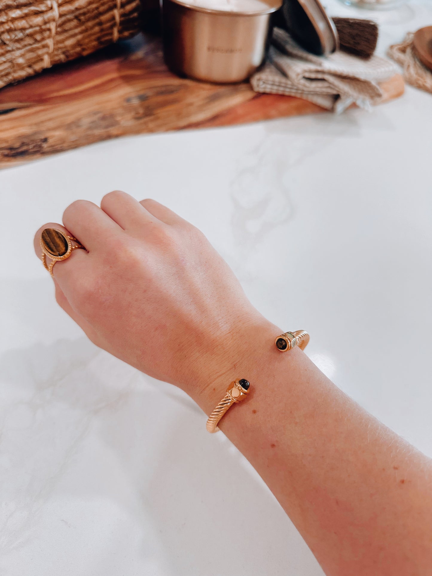 Willow Brown Stone Cuff