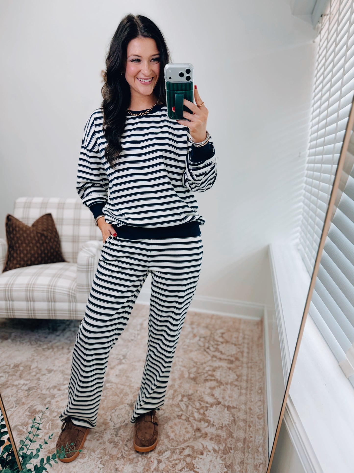 Lily Striped Lounge Set