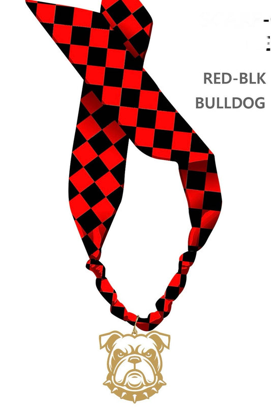 Red & Black Gameday Scarf Necklace