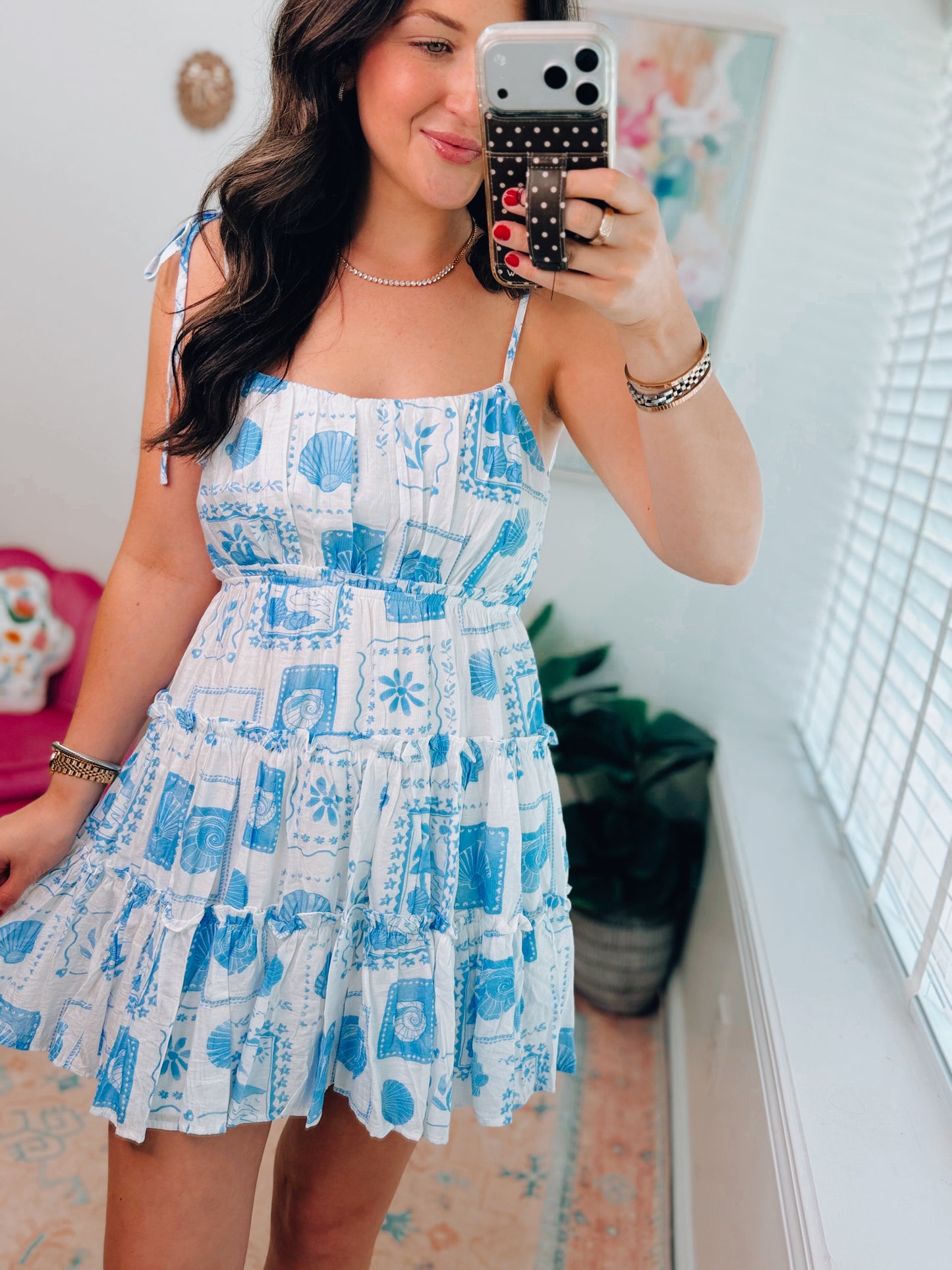 Riley Coastal Patch Mini Dress
