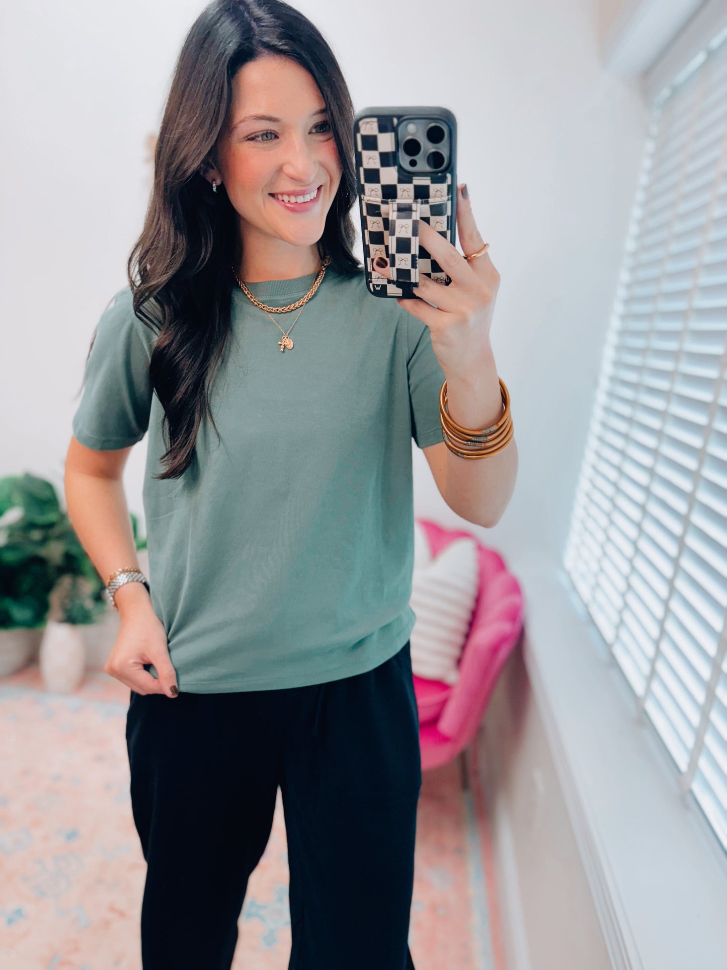 Classic Boxy Fit Tee - Silky Pine