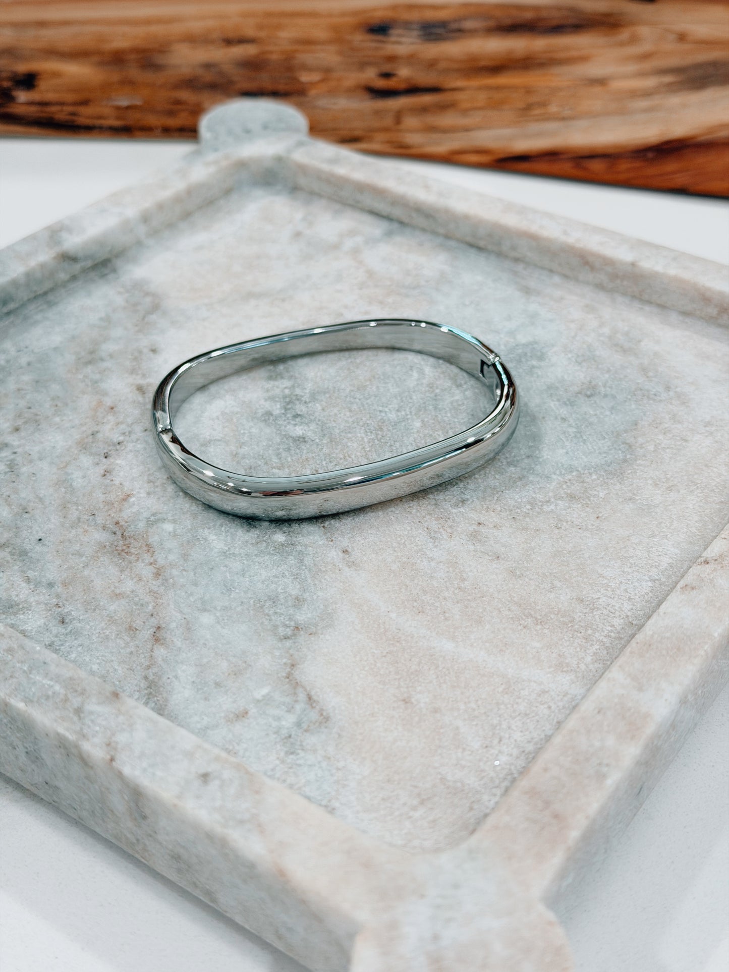 Nelli Stainless Steel Chunky Bangle