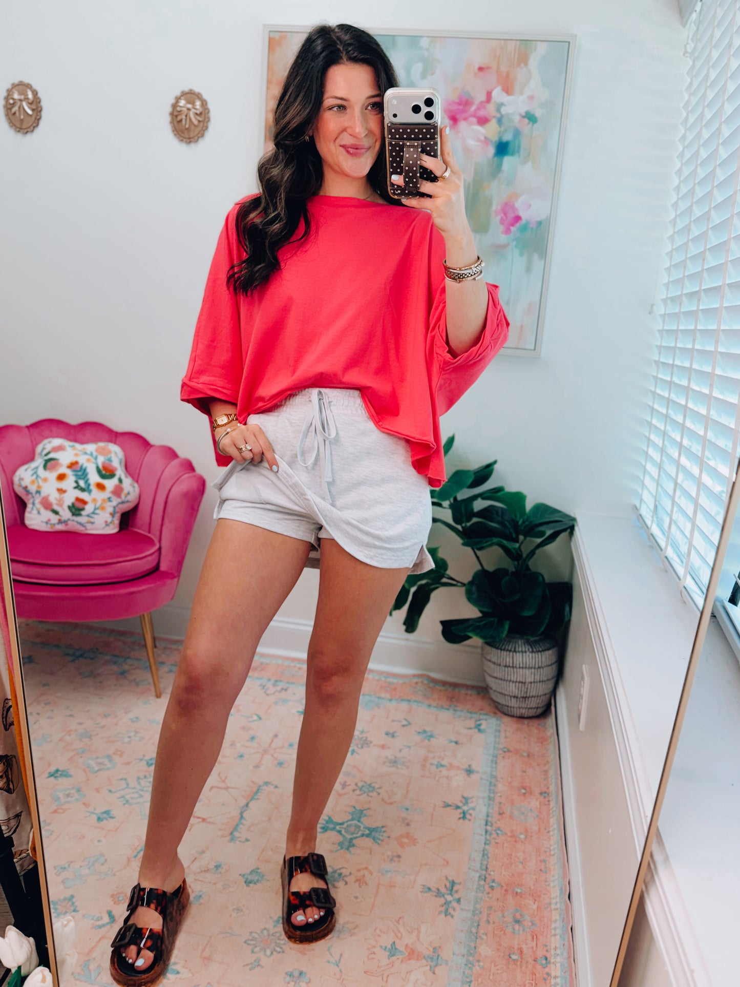 French Terry Skort - Heather Gray