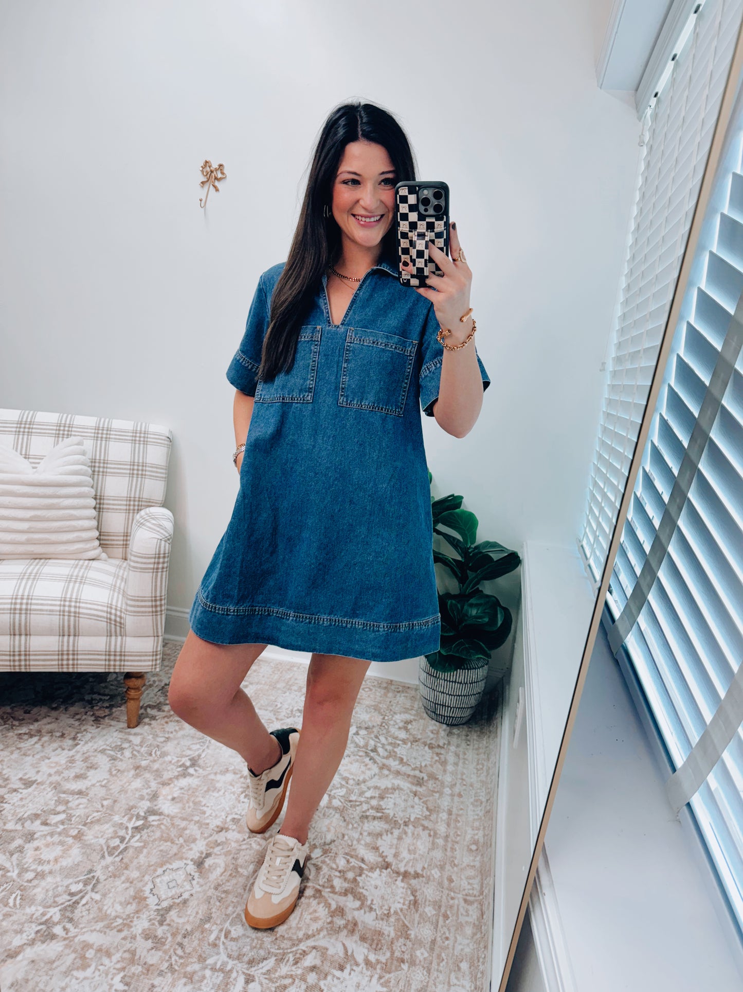 Darling Denim Pocket Dress