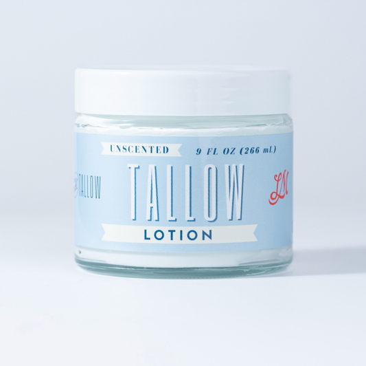 Unscented Beef Tallow Lotion – All Natural Skincare