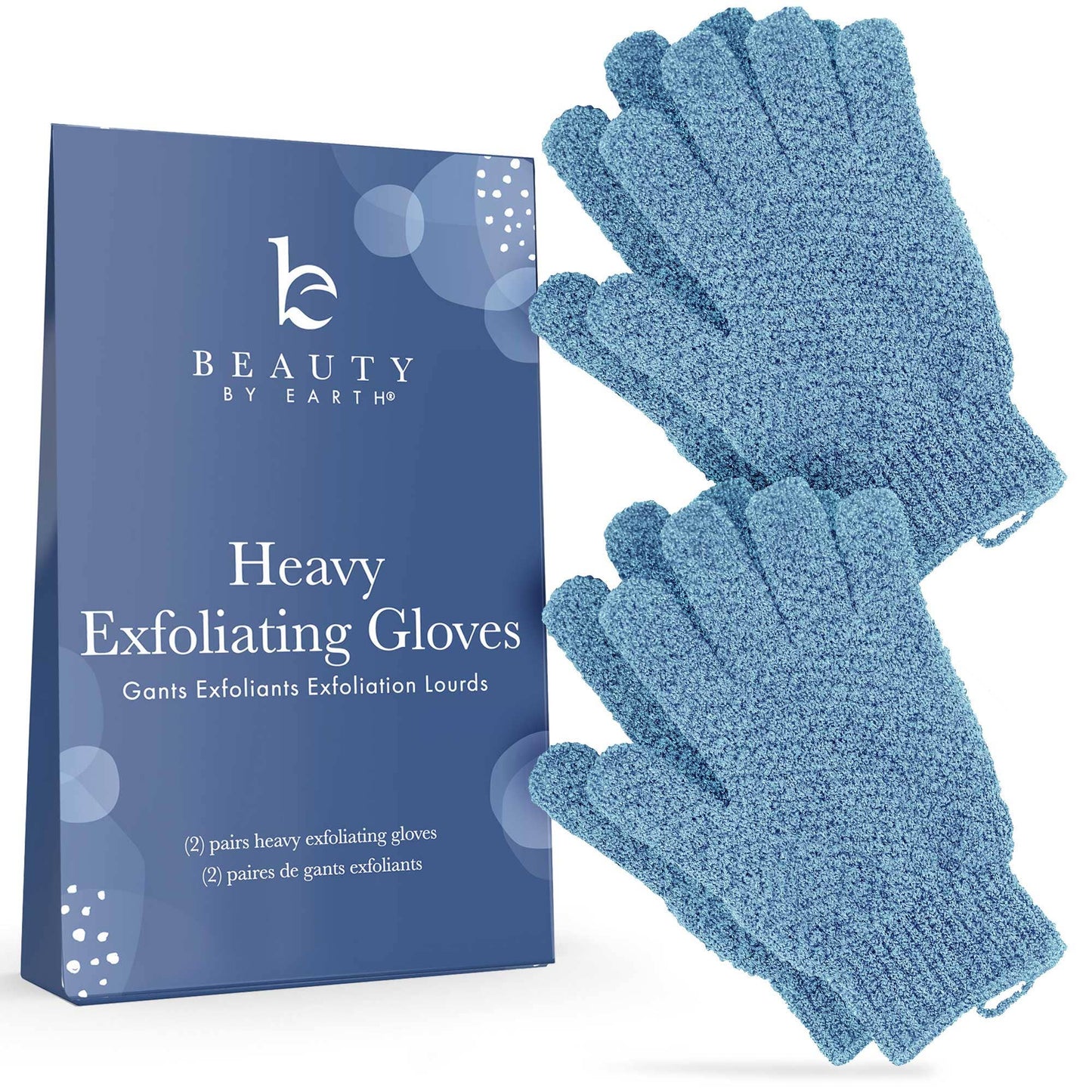 Exfoliating Shower Gloves - (Pack of 4 Gloves)