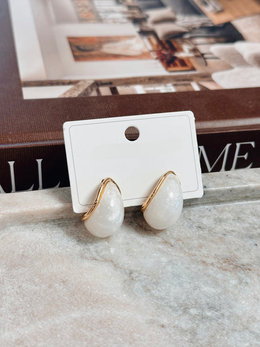 18k Gold Plated Harper Pearl Earrings
