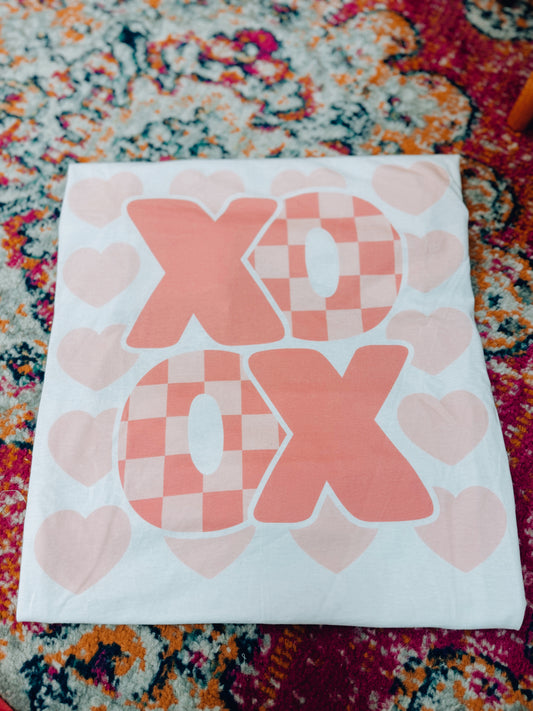 XOXO Checker Graphic Tee