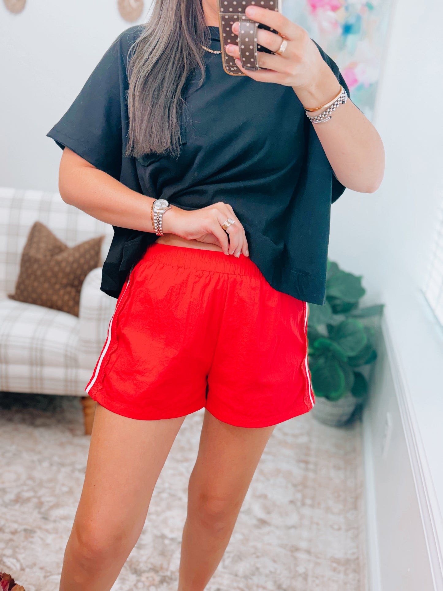 Side Lace Game Day Shorts