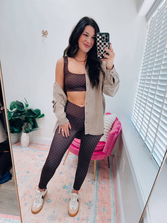 Dotting On Fall Athletic Set