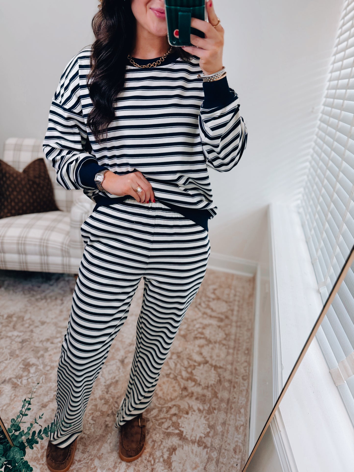Lily Striped Lounge Set