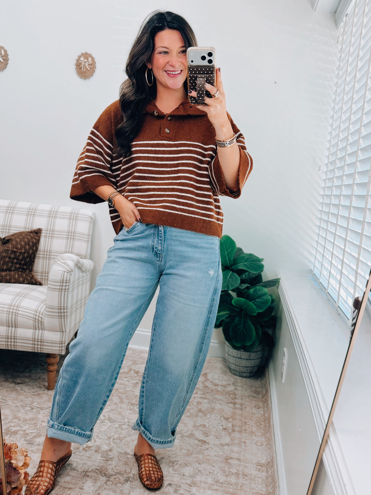 Fireside Striped Sweater Top