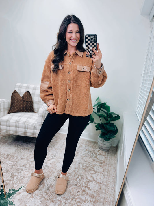 DOORBUSTER Teddy Shacket - Tan