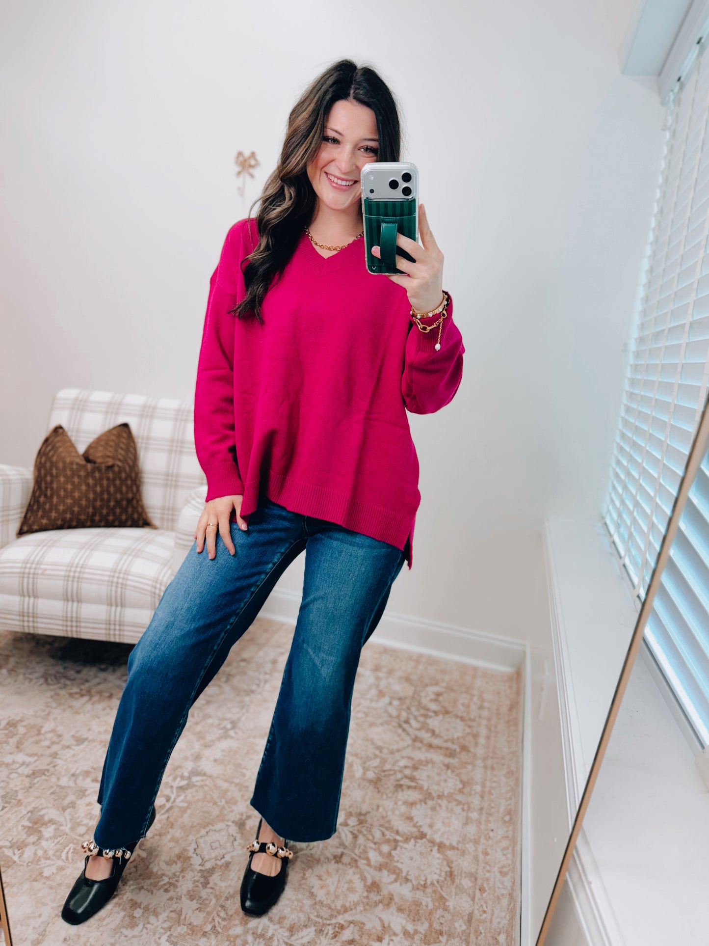 Aiden Magenta Plum Sweater