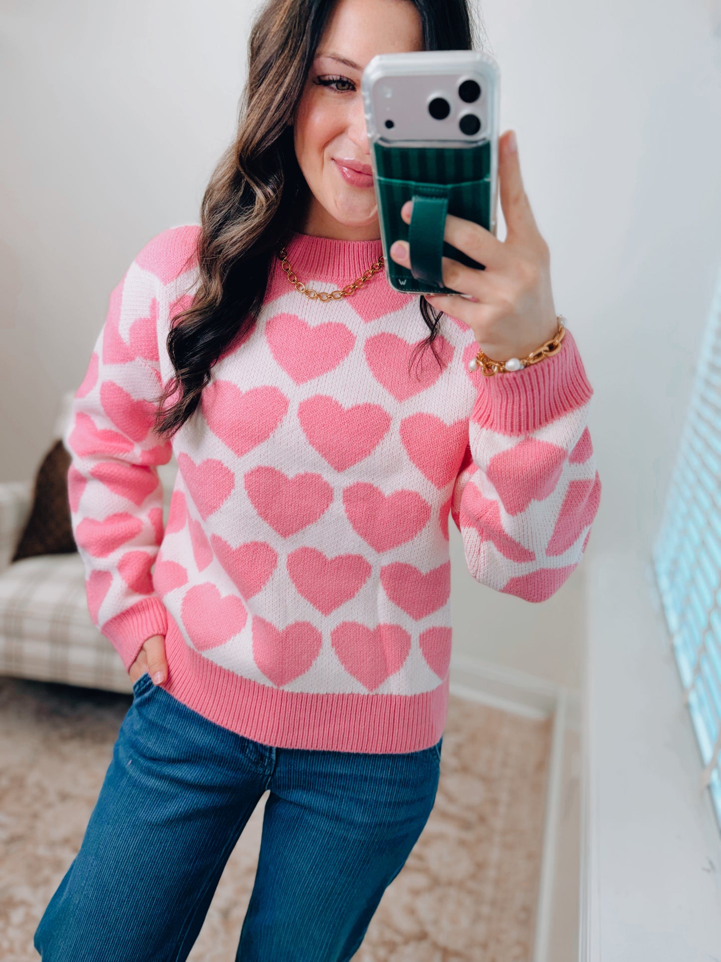 Strawberry Heart Sweater
