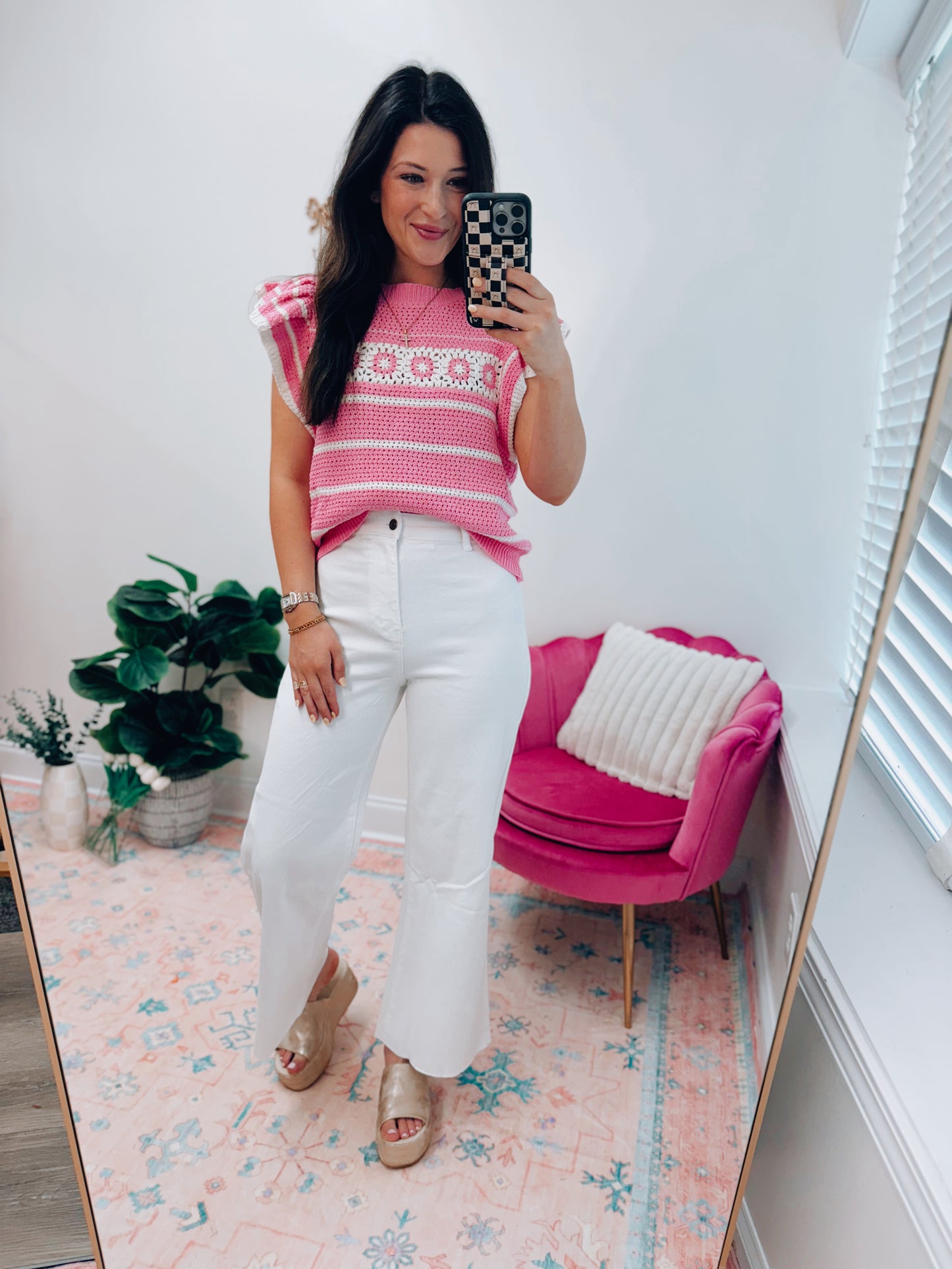 Annie White Wide Leg Denim
