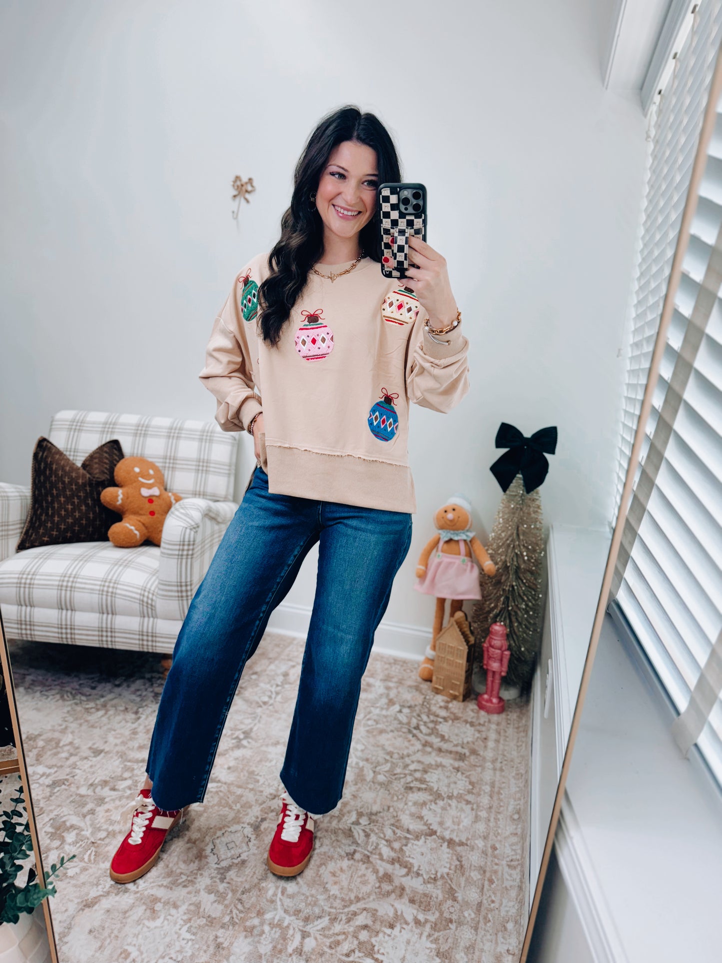 CURVY Ornament Christmas Crewneck