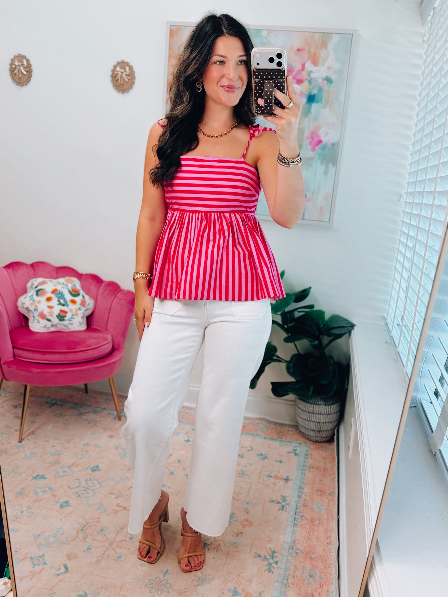 Sunkissed Striped Tie Top