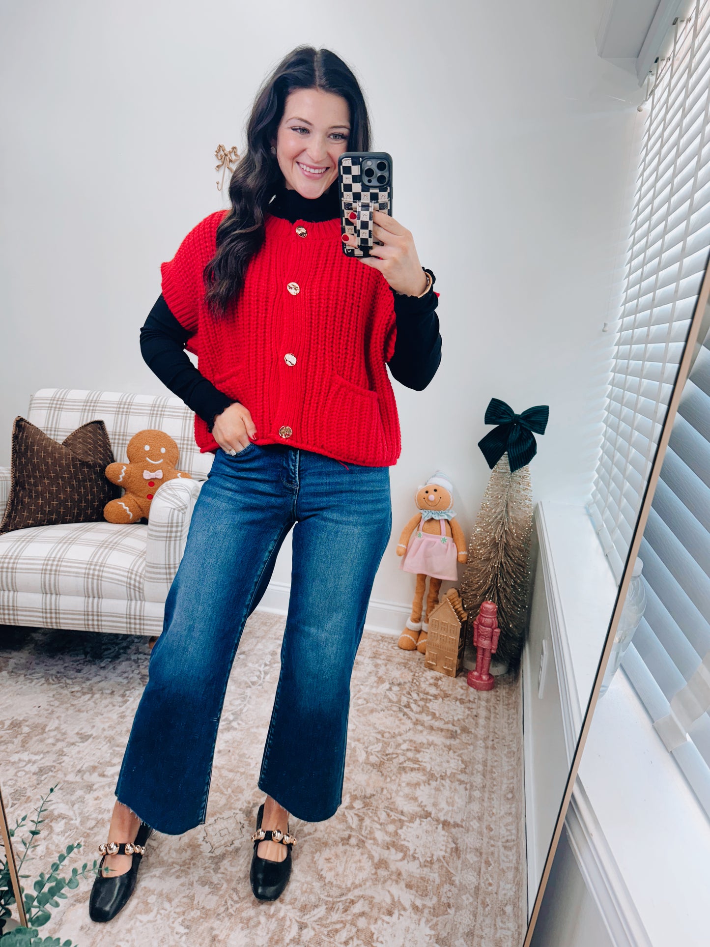 Ruby Oversized Button Knit Sweater Top