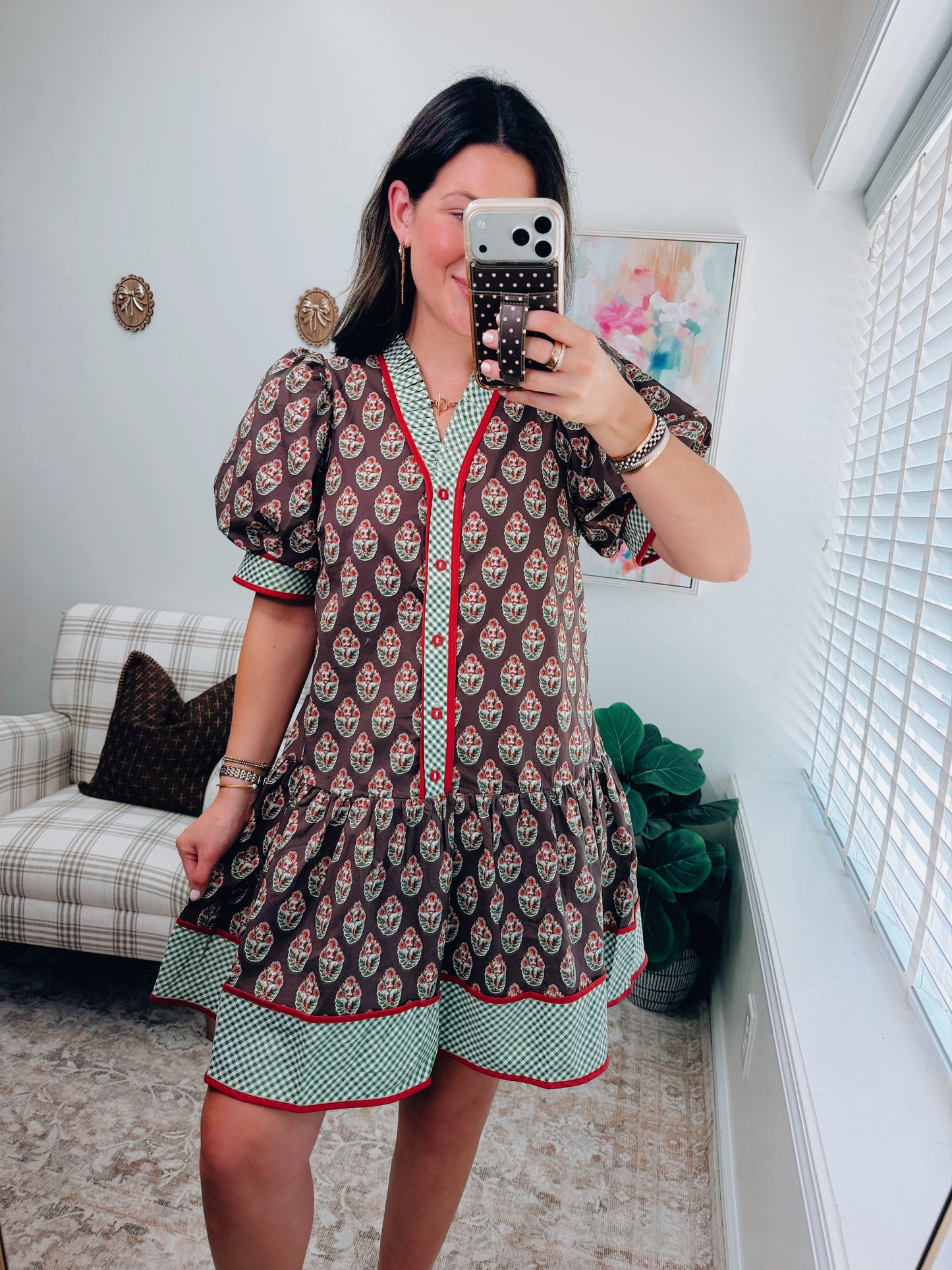 Maple Bouquet Mini Dress