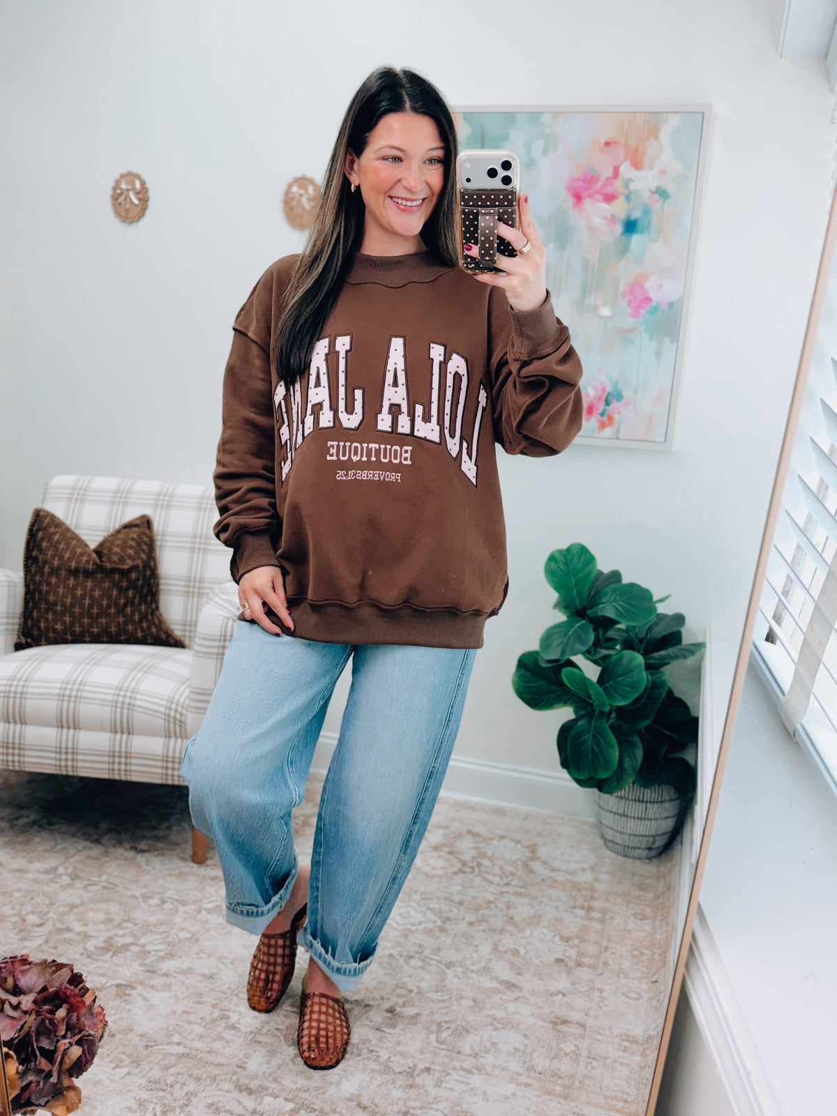 The Mock Club Pullover - LJB Polka Dots