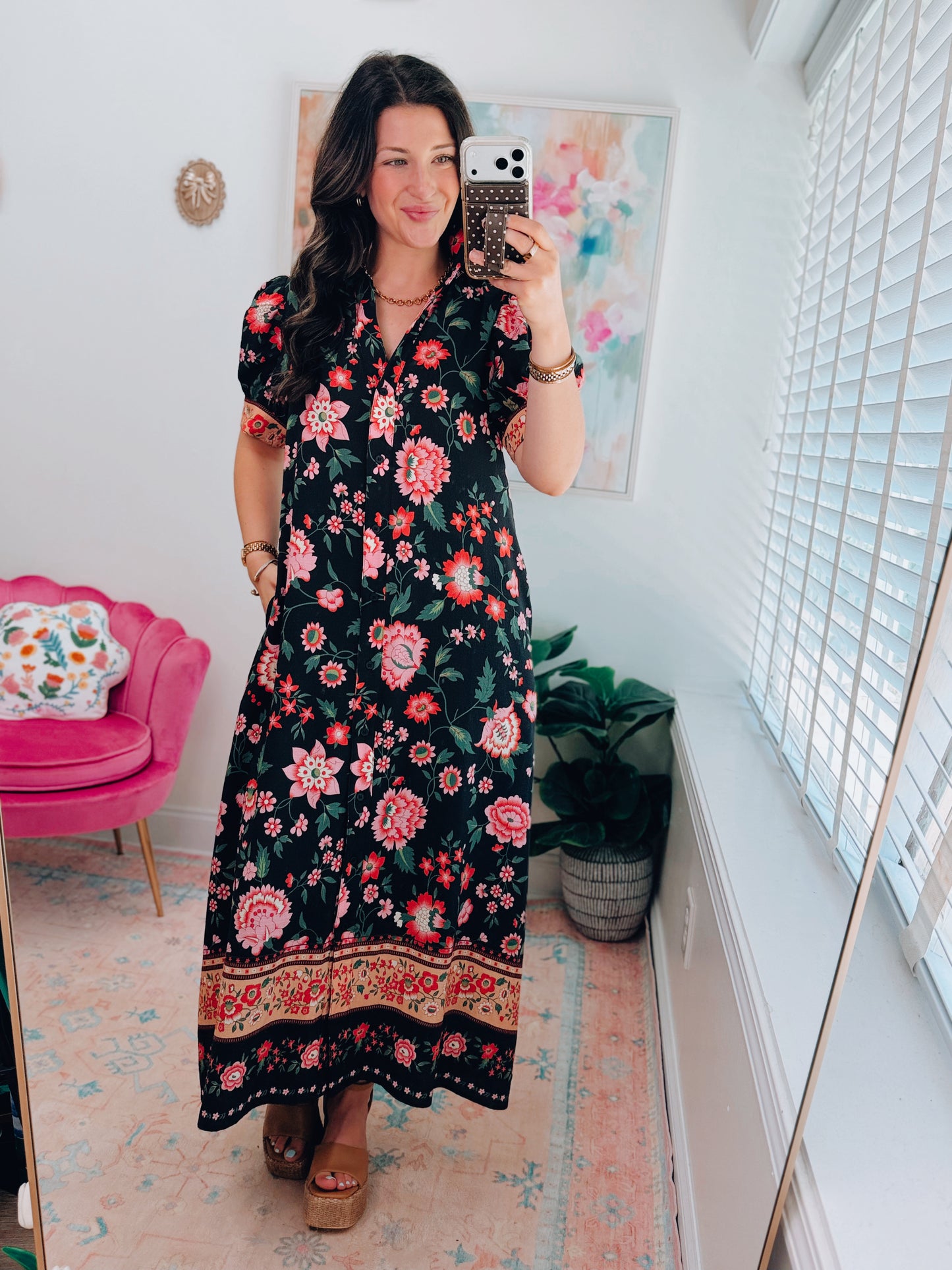 Cabana Black Mix Maxi Dress