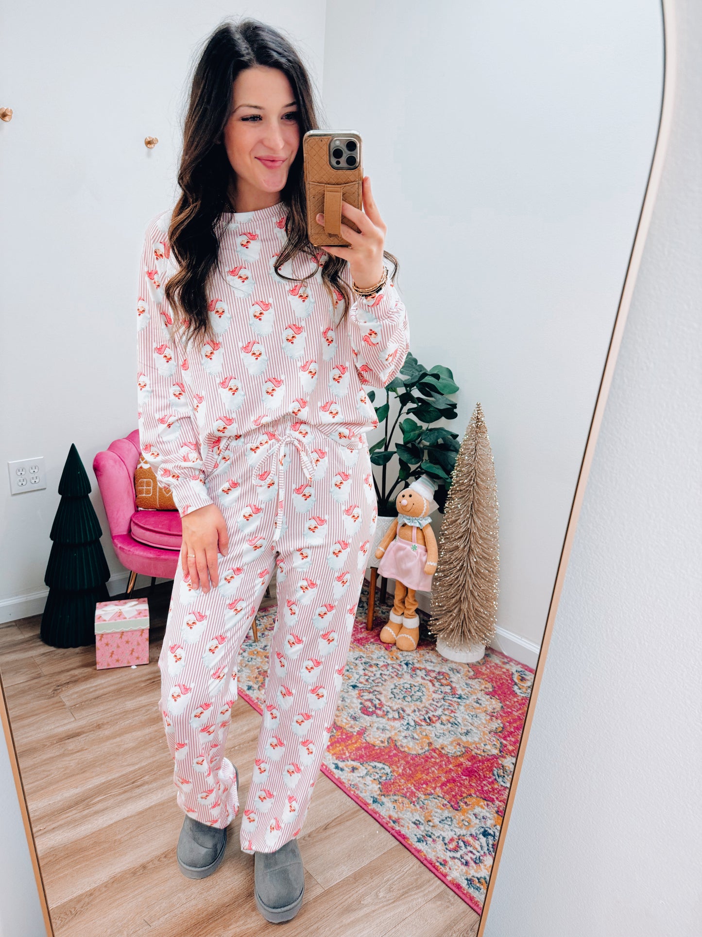 Comfy & Pink Santa Pj's