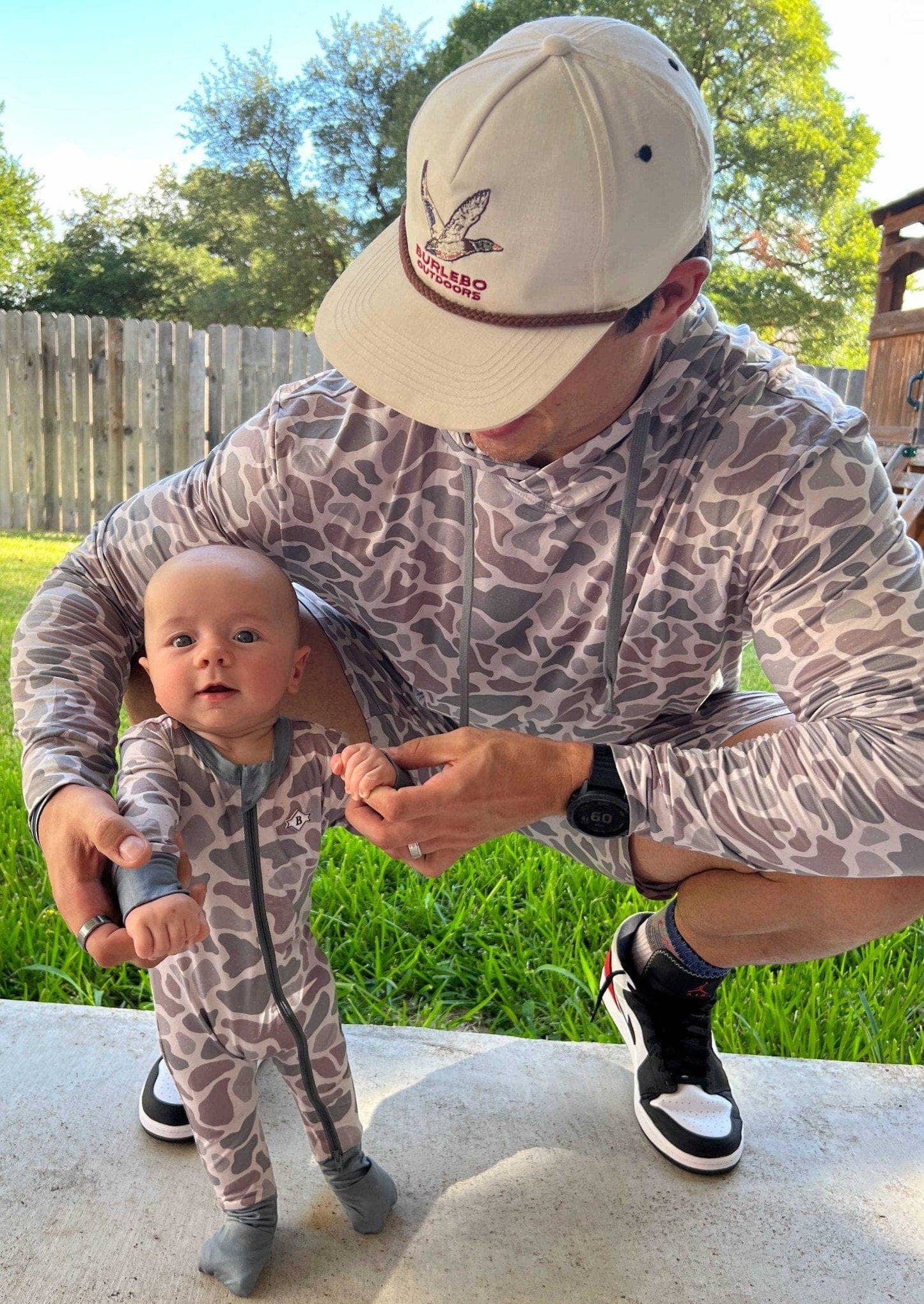 Burlebo Baby Zip Up - Classic Deer Camo