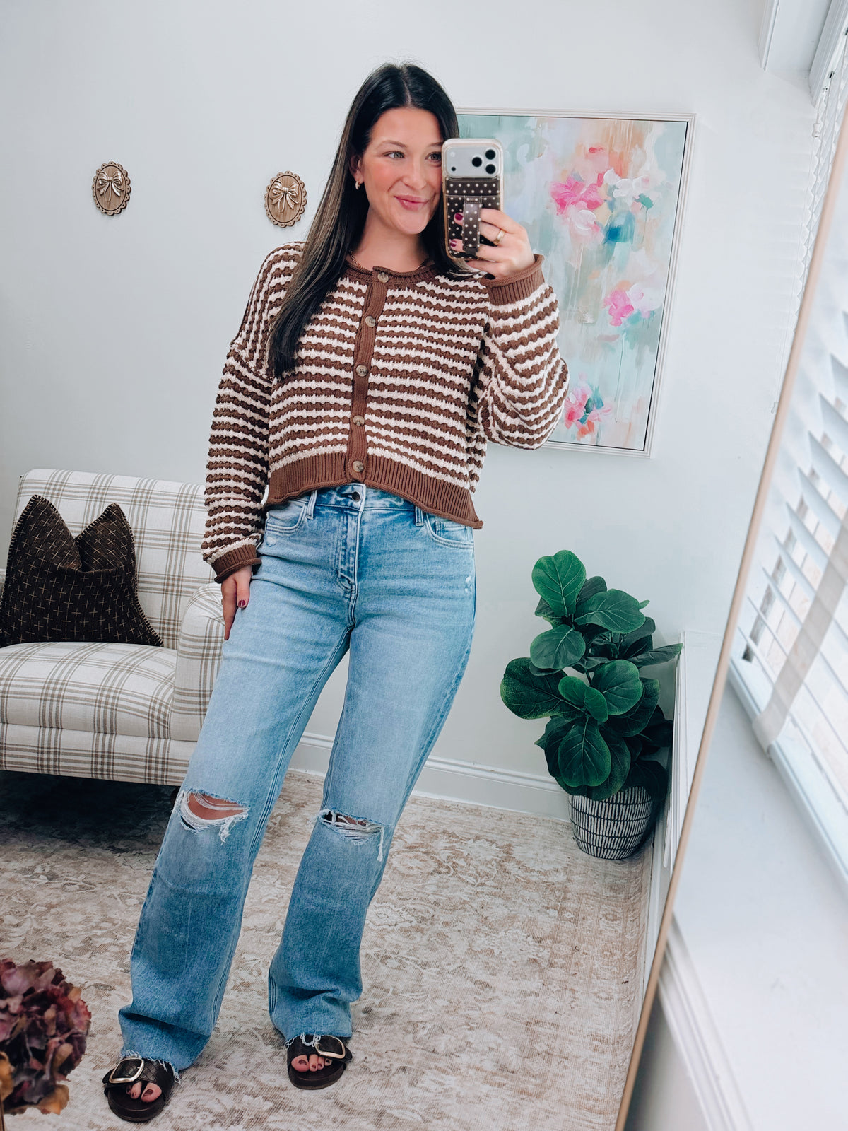 Glory HR Light-Wash Long Denim