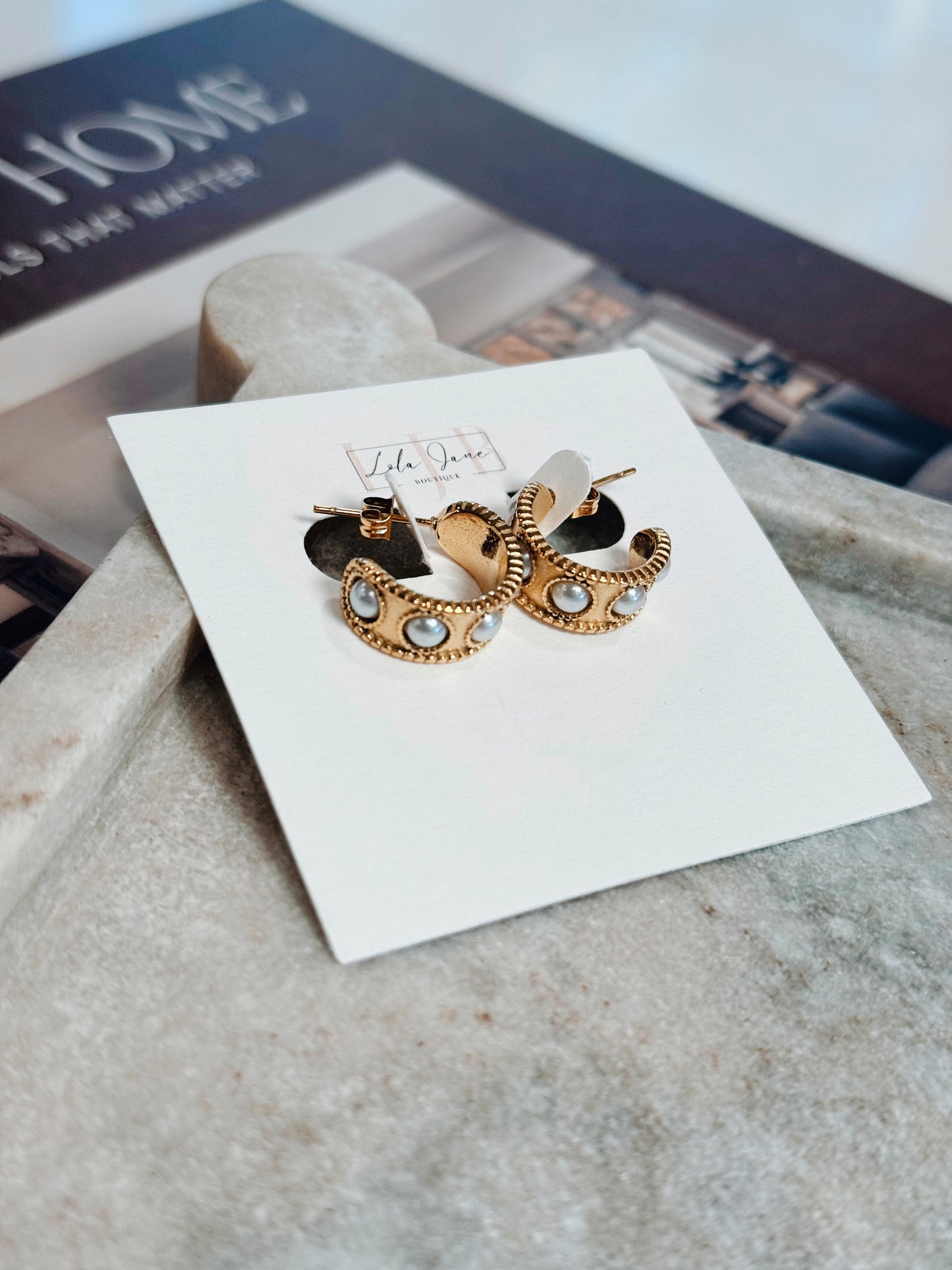 Eden 18k Gold Plated Two-Tone Hoops