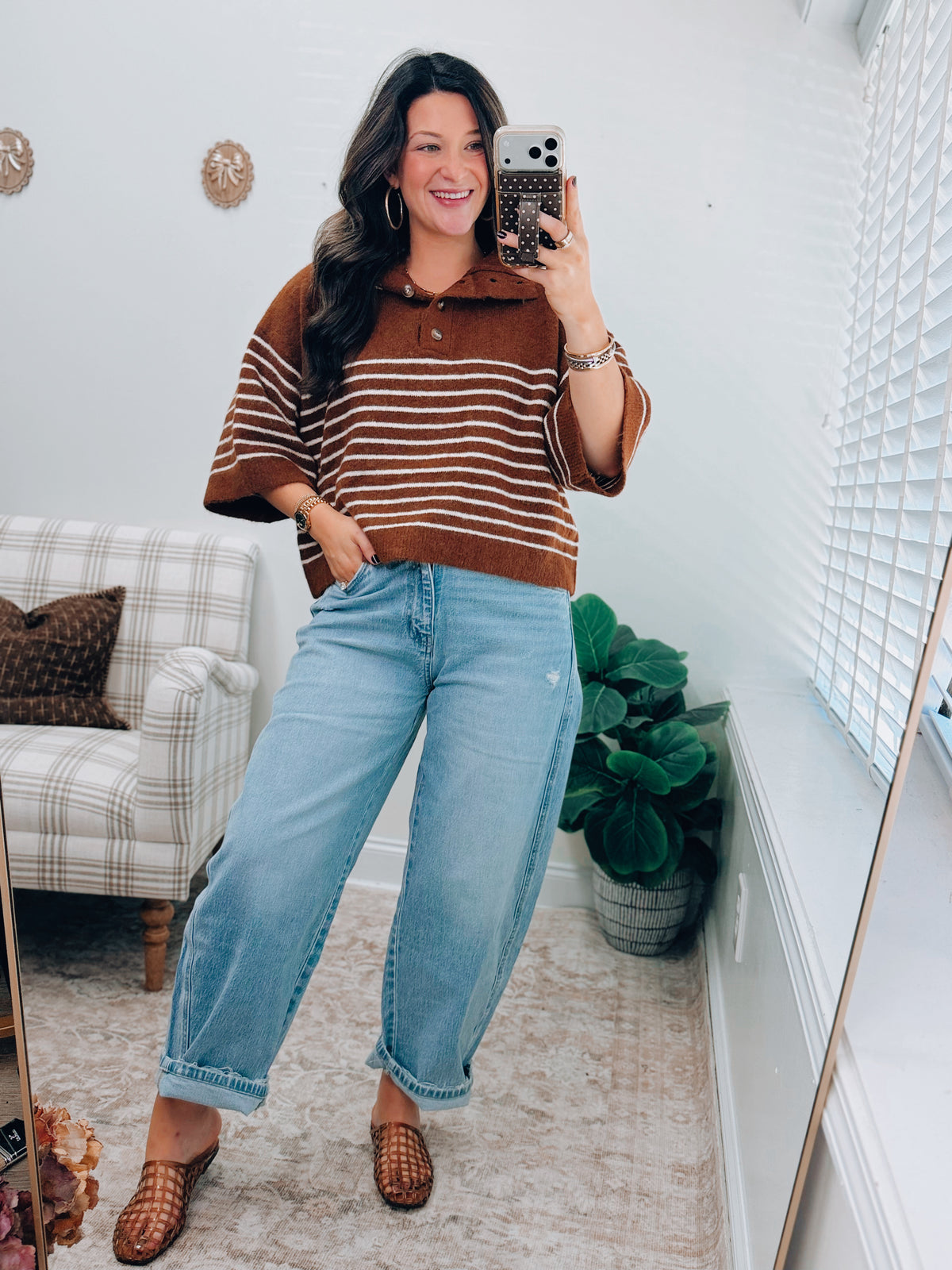Fireside Striped Sweater Top