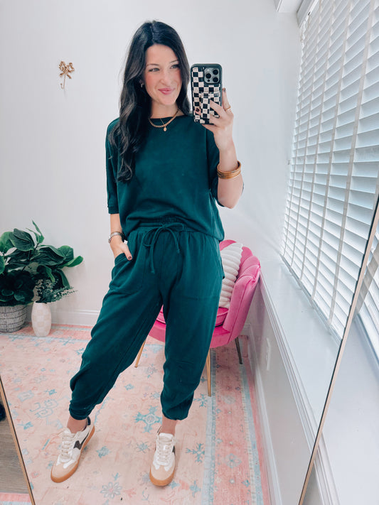Evergreen French Terry Jogger Set