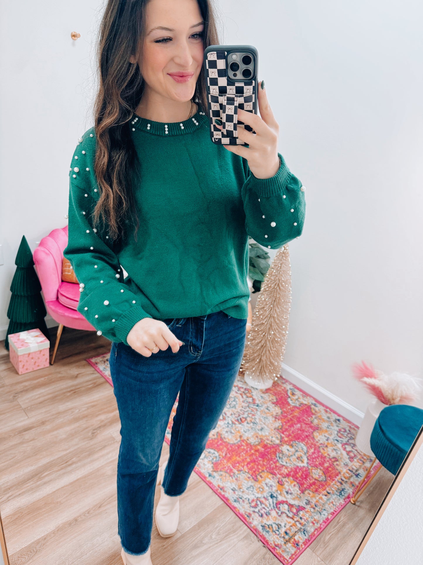 Evergreen Pearl Sweater