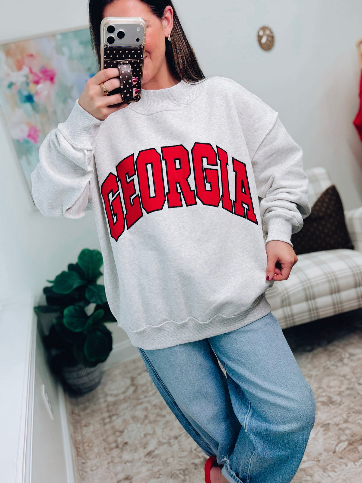 The Mock Club Pullover - Heather Gray GEORGIA