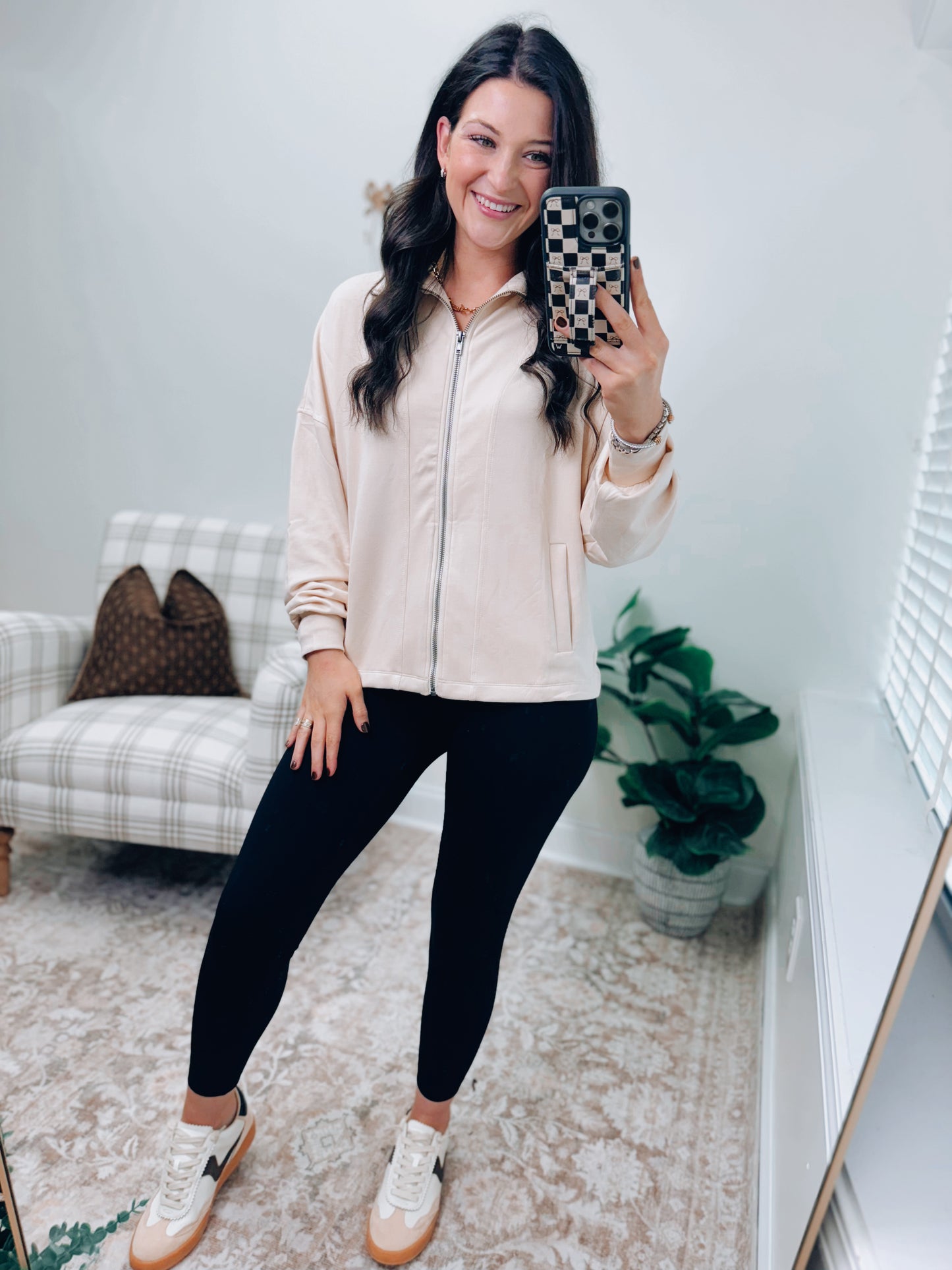 DOORBUSTER Air Essentials Zip Jacket - Cream