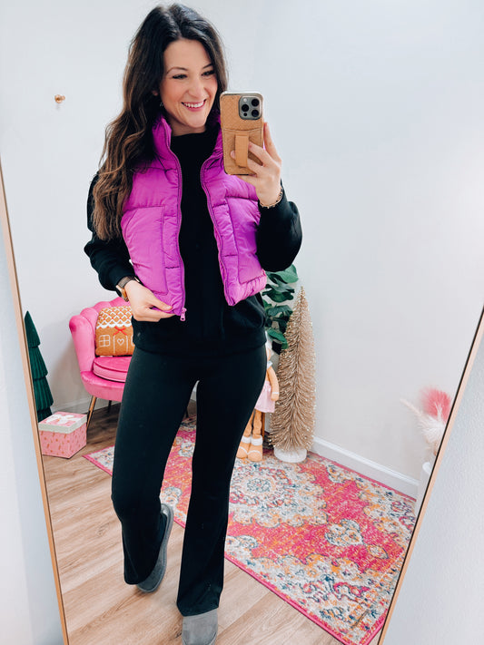 Puffer Vest - Violet