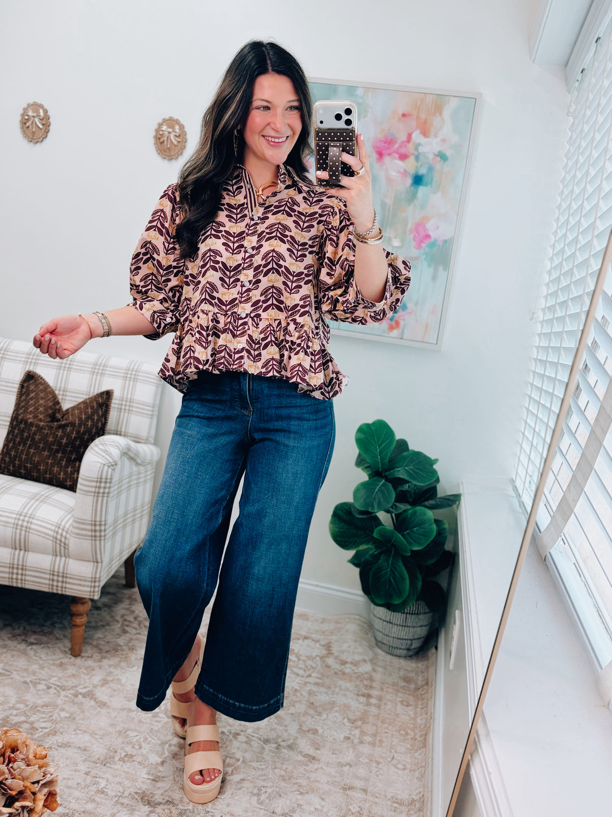 Molly Mix Puff Sleeve Top