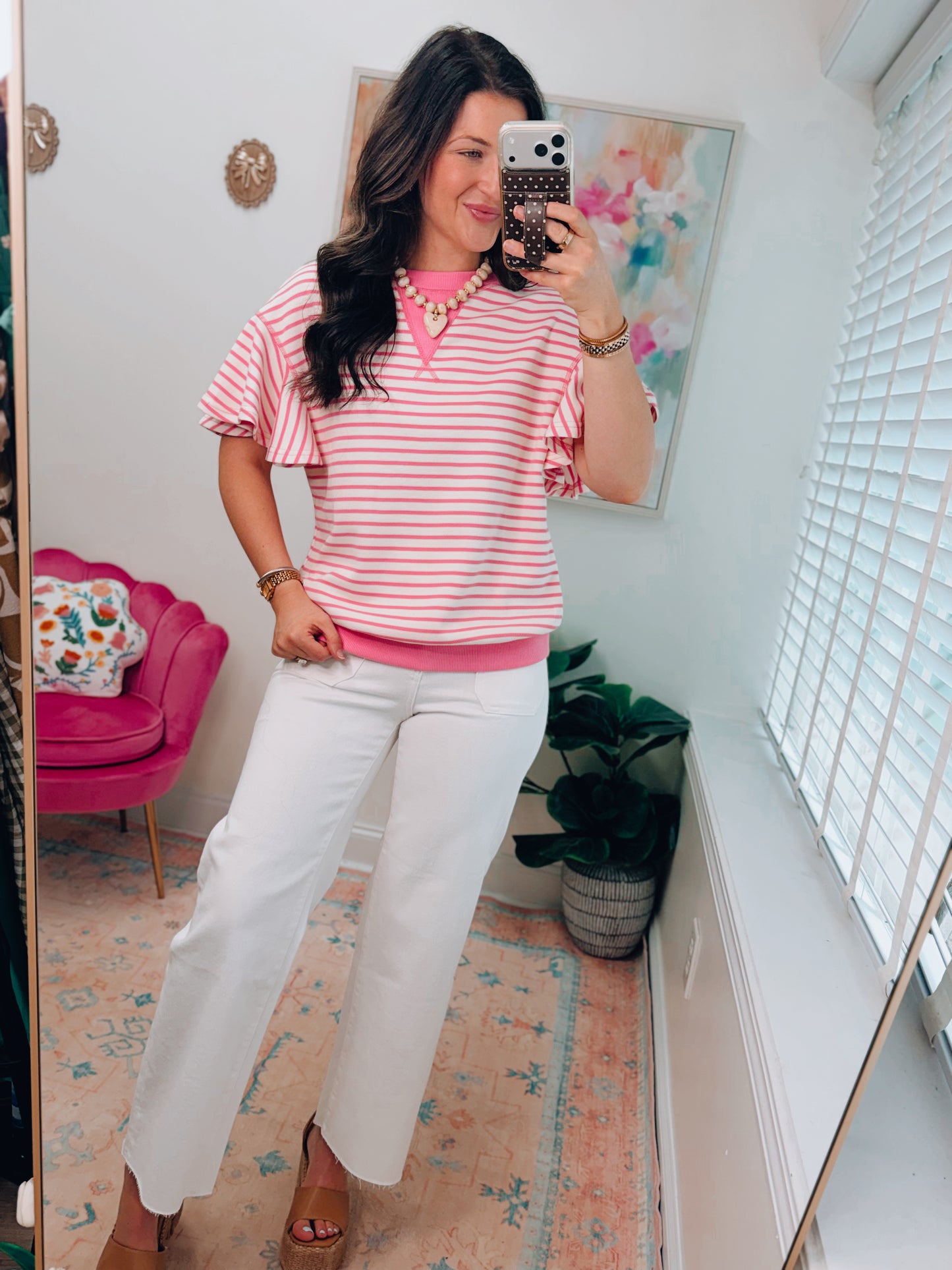 Posie Textured Stripe Knit Top
