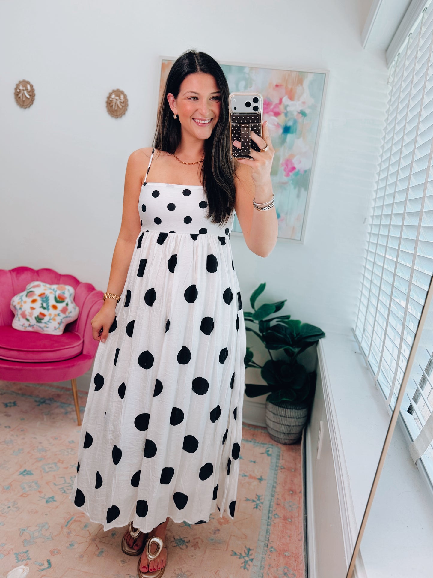 Willow Polka Dot Maxi Dress