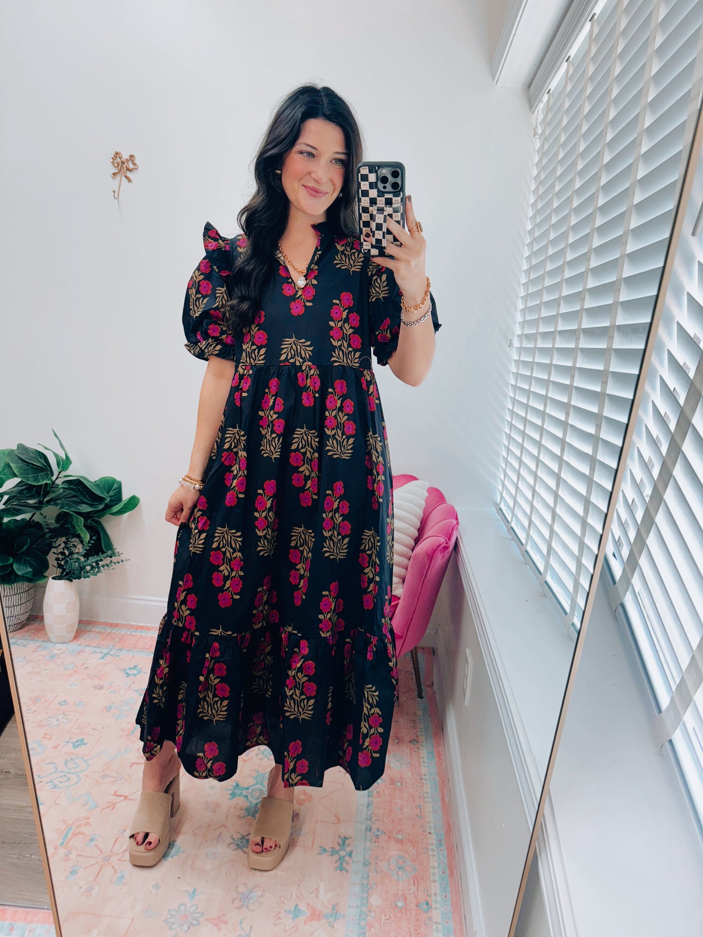 Delilah Floral Midi Dress