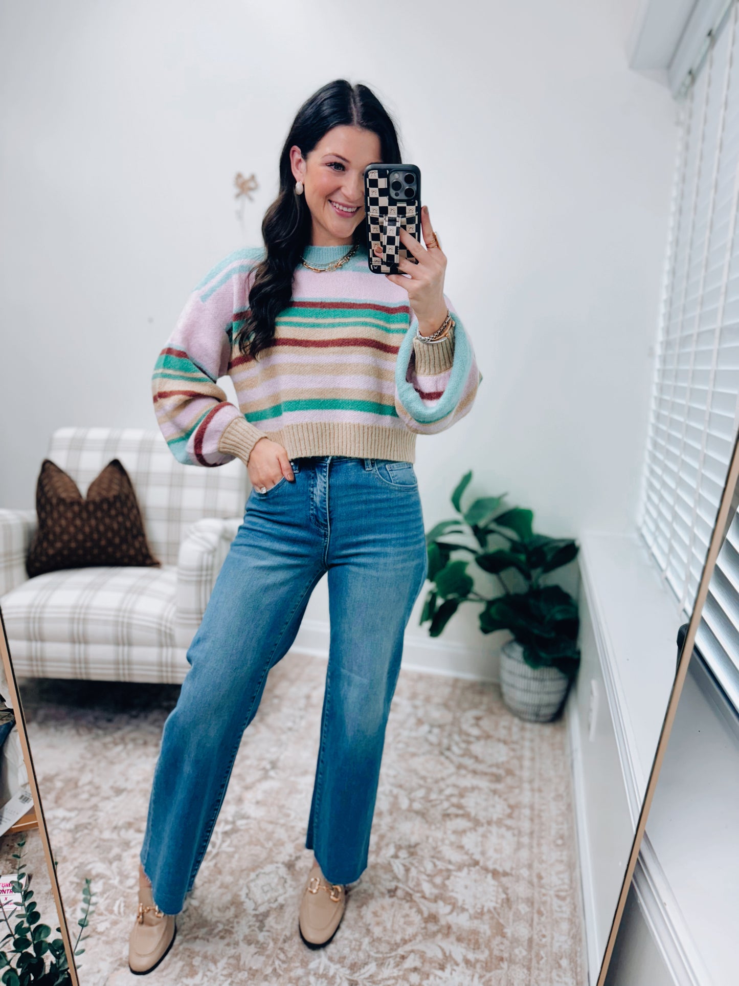 Mable Striped Colorblock Sweater