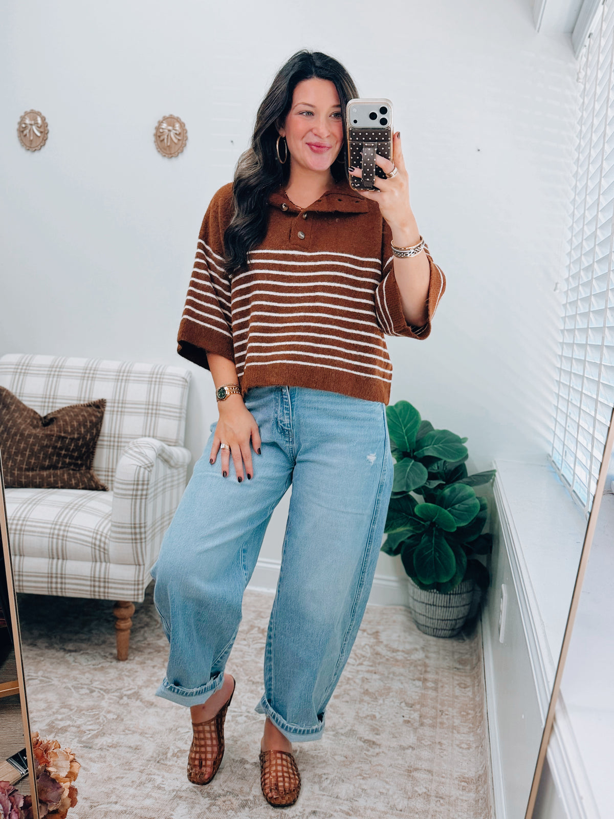 Fireside Striped Sweater Top