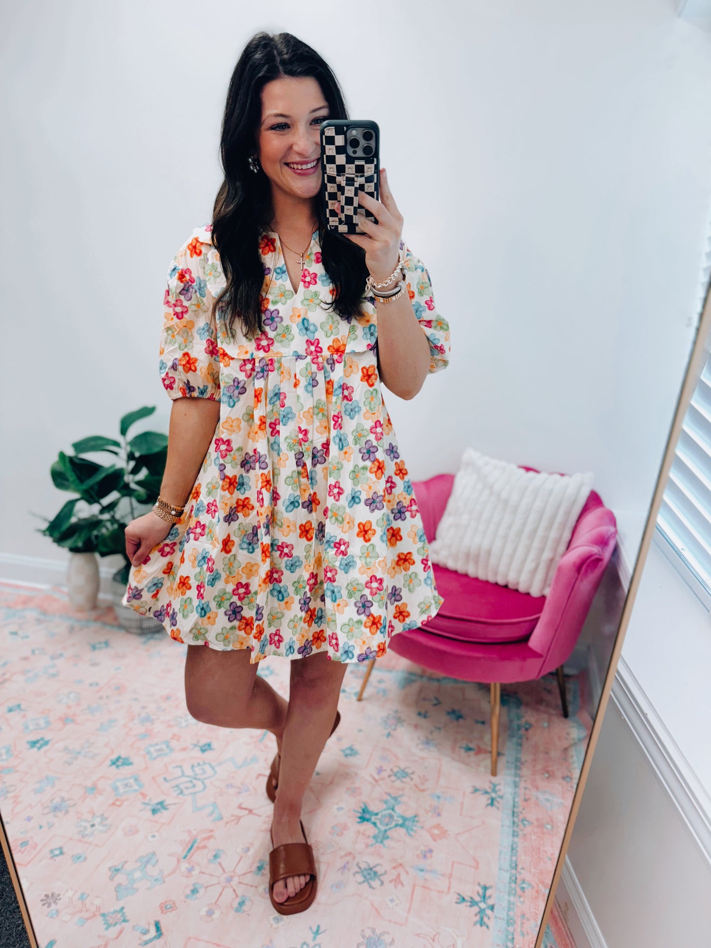 Polly Printed Mini Dress